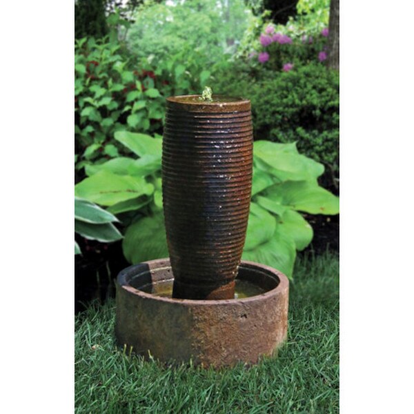 Ecatepec Urn Fountain Lights Up is a stunning outdoor water feature